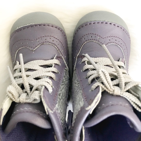 Stride Rite Purple and Grey High Top Boots size 3 - Picture 5 of 5